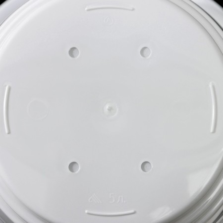 Pot with the pallet "Viola", 5 l, the color is white-5