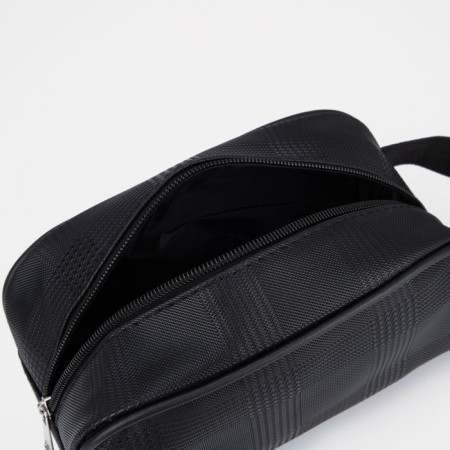 Cosmetic bag with lightning, black color-2