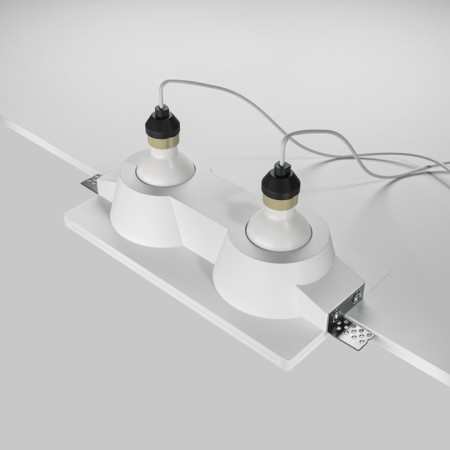 The built-in lamp Technical DL002-DW-02-W, 2x12W, 23.3x12x5 cm, GU10, white color-5