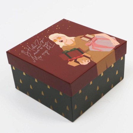 Gift box "New Year", 14 x 14 x 8 cm, New Year