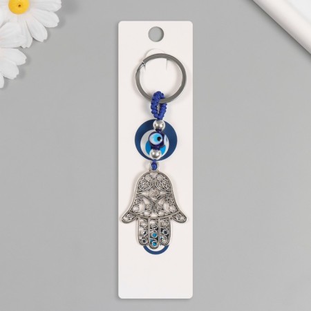 Keychain from the evil eye metal "Fatima openwork" 4.2x5.5 cm-3
