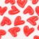 Caboshon "heart", set of 50 pcs., Size 1 pc. - 2.6 × 2.6 × 0.3 cm, red color