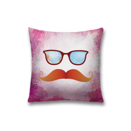 Decorative pillowcase "Hipster attributes", size 45 x 45 cm, sewn -in lightning