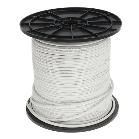 CCTV Cable Proconnect KVK-V-2, 2x0.75mm², CCA, 200 m, gray, 01-4108-1
