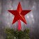 The LED top for the Christmas tree "Red" 15 cm, 10 LED, wire 2 meters, 220 V, glow red glow