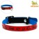 A collar with a reflective coating "Bones and legs", with an elastic band, a bell 27 x 1 cm, mix color