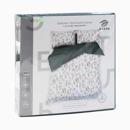 Bed linen "Ethel" duet Alpine Meadow 143*215 cm - 2 pcs, 220*240 cm, 50*70 cm -2pcs, Poplin, HL 100-6