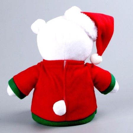 Soft toy "Bear Lappy" New Year, in a red jacket-3