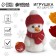 New Year's toy made of wool "New Year! Snowman ", with a Christmas tree