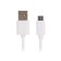 Cablexpert cable, Micro USB - USB, 1 A, 1 m, white,