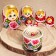 Matryoshka "Flowers", 7-dial, 10x20 cm, manual painting