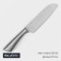 Knife Santoku kitchen Magistro Ardone, blade 17.5 cm, silver color
