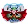 Carnival glasses "dragon", red color, felt