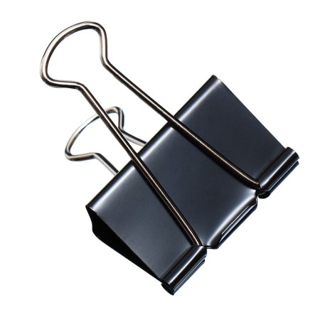 Paper clamps 51 mm, 12 pieces, black-3