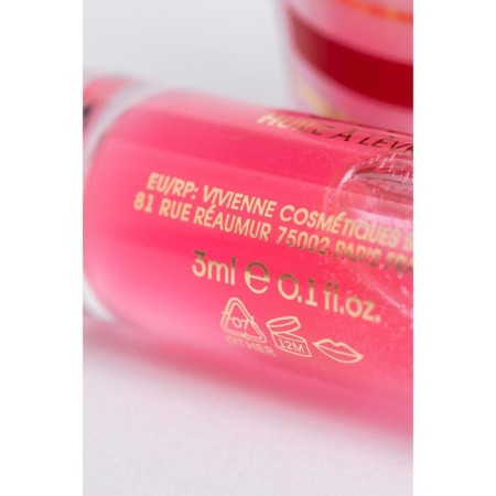 Lip oil Vivienne Sabo Dessert a Levres, tone 01 pale pink, 3 ml-2
