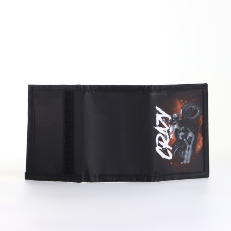 Children's wallet on Velcro "chosen", black color-3