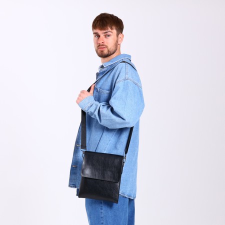 Male bag, black color-7
