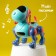 IQ DOG robot pillbox, sings, works, works from batteries, blue color