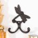 Decorative cast iron hook "Dragonfly" 11x15x3 cm