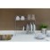Dishes for dishes with a pallet 2-tier, table-mounted, 37.5 × 29 × 40 cm, color chromium
