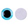 Elose -based eyes, set of 10 pcs., Size 1 pc. - 16 mm, blue color with sparkles
