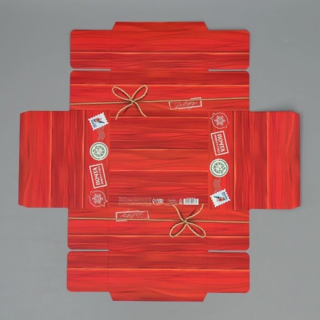 Box the team "New Year's package", 17 x 17 x 7 cm, New Year-7