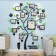 Interior stickers with photo frames, wall decor, panel on the wall 190 x 156 cm