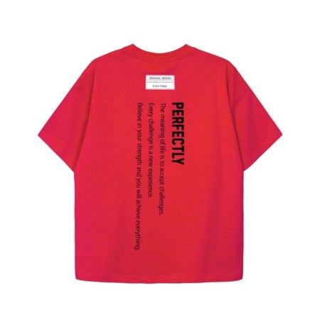 T -shirt for girls, height 140 cm, raspberry color