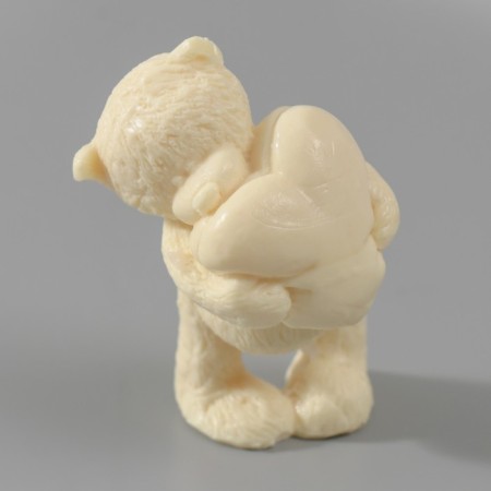 Silicone Mold "Bear with Big Heart" 9x5.5x4.5 cm mix-6