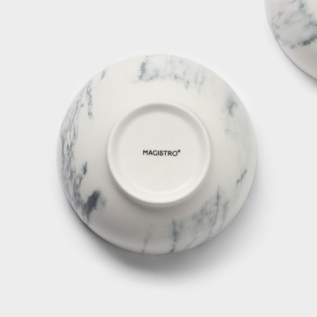 Набор салатников фарфоровых Magistro Real Marble, 380 мл, 11,6×6,5 см, 2 шт-6
