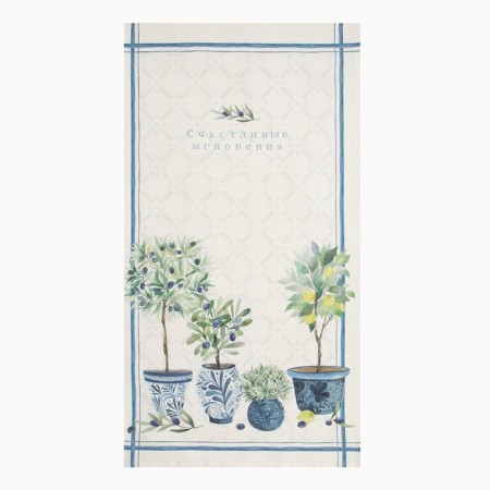 Ethel towel Olives 40x73 cm, 100% HL, sarzha 190 gr/m2-1