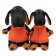 Soft toy "Vaxon in a vest with braids", 25 cm