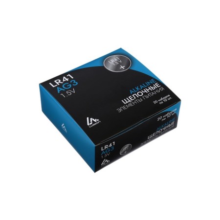 Alcaline battery (alkaline) Luazon, AG3, LR41, blister, 10 pcs-6