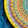 Largan Rishtan ceramics "Patterns", 36 cm, yellow
