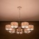 Suspended chandelier Citilux "Tilda" CL469170, 76x76x30 cm, 7x75W, E27, white color