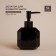 Doserator for liquid soap of the share of Artemis, 380 ml, black color