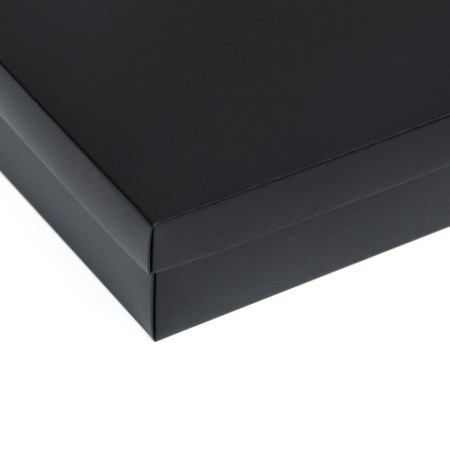 The box is folding, the lid is, black, 20 x 20 x 6 cm-2