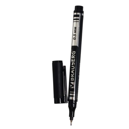 Permanent marker 0.5 mm Brauberg Jet, black-2