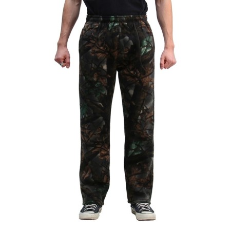 Pants, thick fleece, size 48, height 176, camouflage