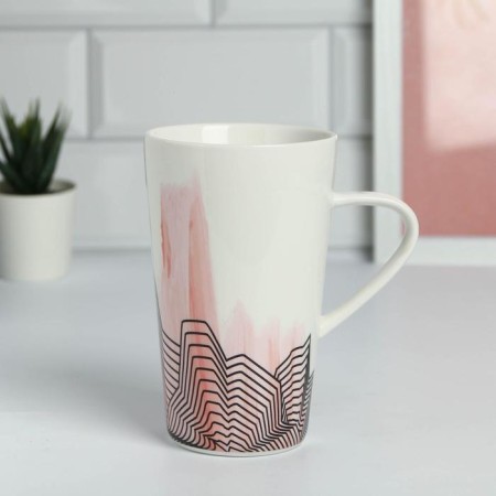 Ceramic mug Pretty Woman, 450 ml, white color-1