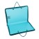 A folder with A4 handles, 230 x 185 x 25 mm, lightning around, plastic, PT-112, "office", tinted, turquoise color