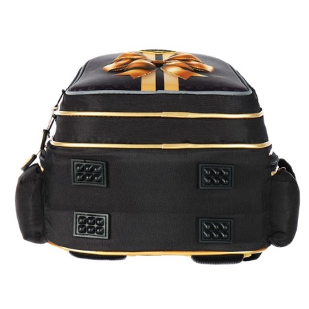 School backpack 40x33x15cm, ergonomic back, Across 410, black/gold-6