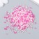 Glass 12/0 "Transparent. Color middle. Pink" 10 g