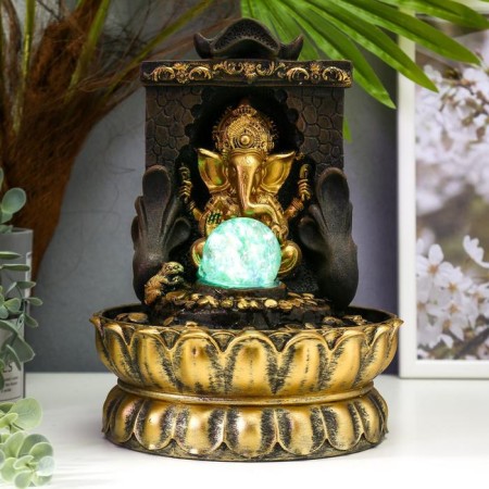 The desktop fountain from the network, the backlight "Ganesha at the arch" 28x20.5x20.5 cm
