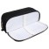 School pencil case on a zipper 3-section, black