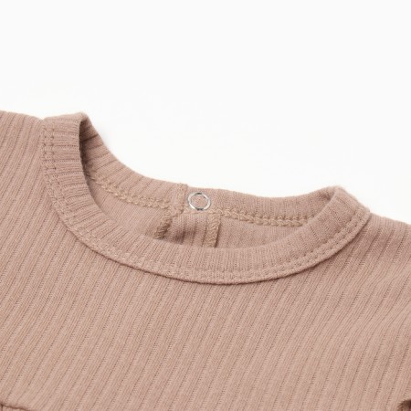 Платье и повязка Крошка, Я BASIC LINE, рост 62-68 см, коричневый-1