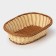 Basket for fruits and bread Oval Dolyana "Milk chocolate", 27 × 19 cm