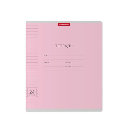 Notebook 24 sheets in the Erichkrause line "Visio classic", cover coated cardboard, block offset 100% whiteness, mix-4