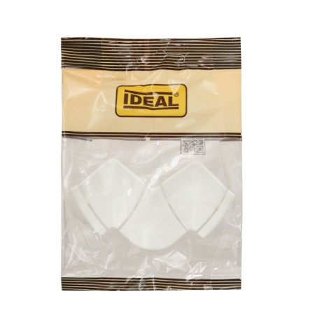 A set of components for a skirting board for the countertop "Ideal" white glossy-2