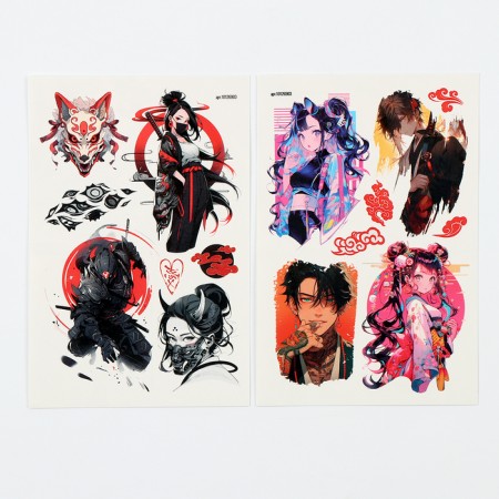 Translated tattoos "Anime", 2 sheets-1